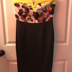 Black and floral dress